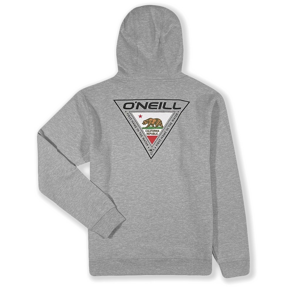 O'Neill California Flag Hoodie - NWT Mens Size Medium Grey / Multi‎ - #44342-J5